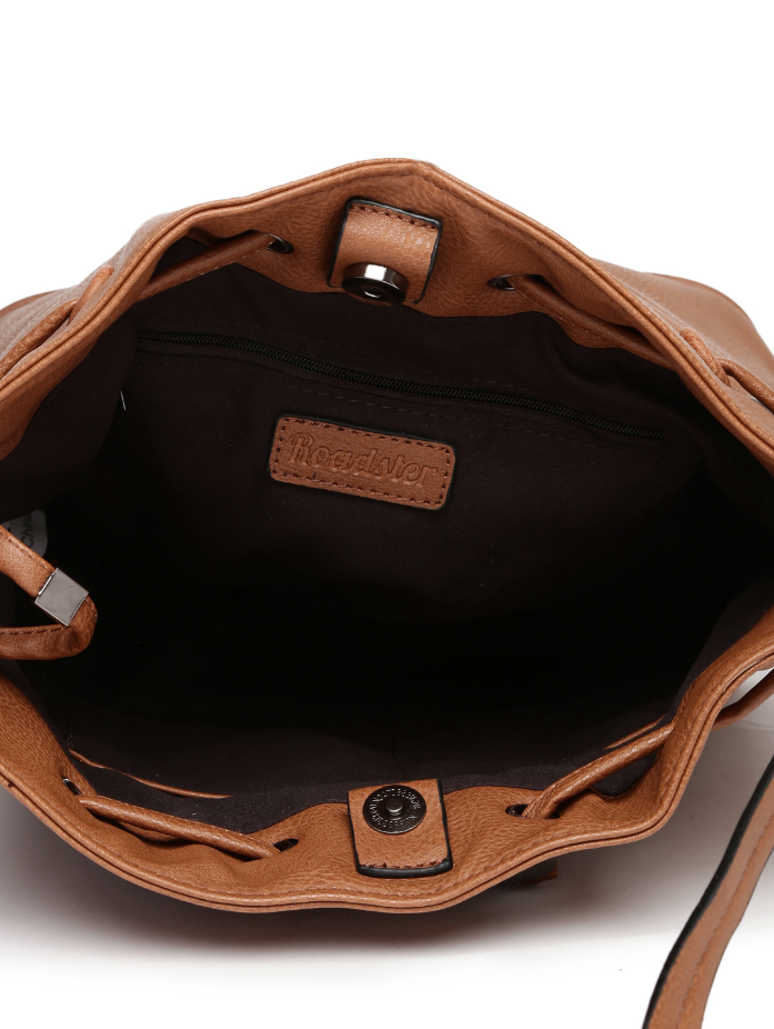 Brown Bucket Sling Bag