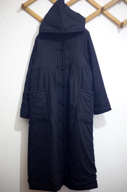 Button Pocket Hap Vintage Long Coat Women Johnature 4988853 - Tokyo Fashion