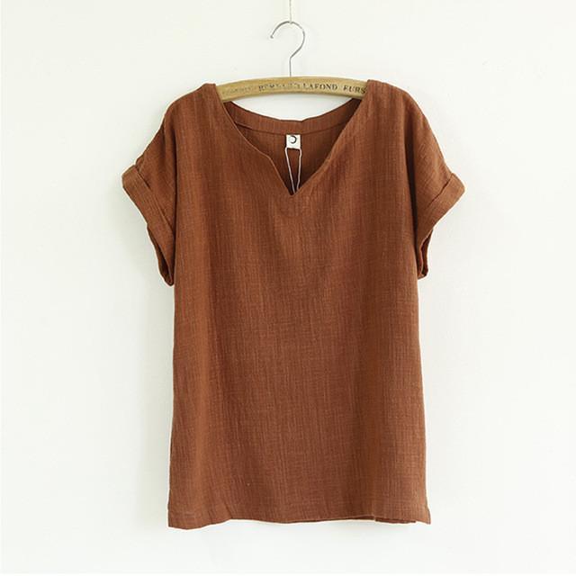 Bat Sleeve T-Shirt T-Shirt Original Vintage Short Women Johnature 1283703 - Tokyo Fashion