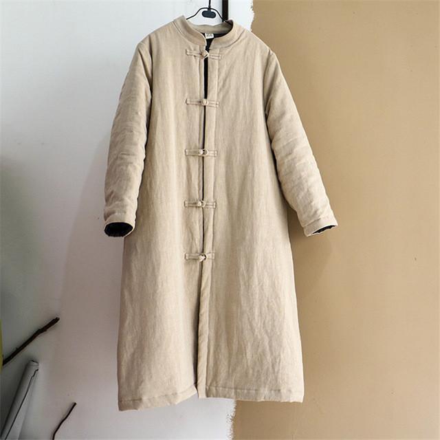 Button Thick Parkas Vintage Warm Clothes Coats Women Johnature 7424207 - Tokyo Fashion