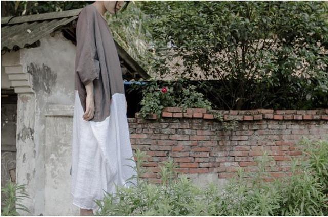 Batwing Sleeve Solid Three Quarter Sleeve Dress Women Johnature 6311246 - Tokyo Fashion